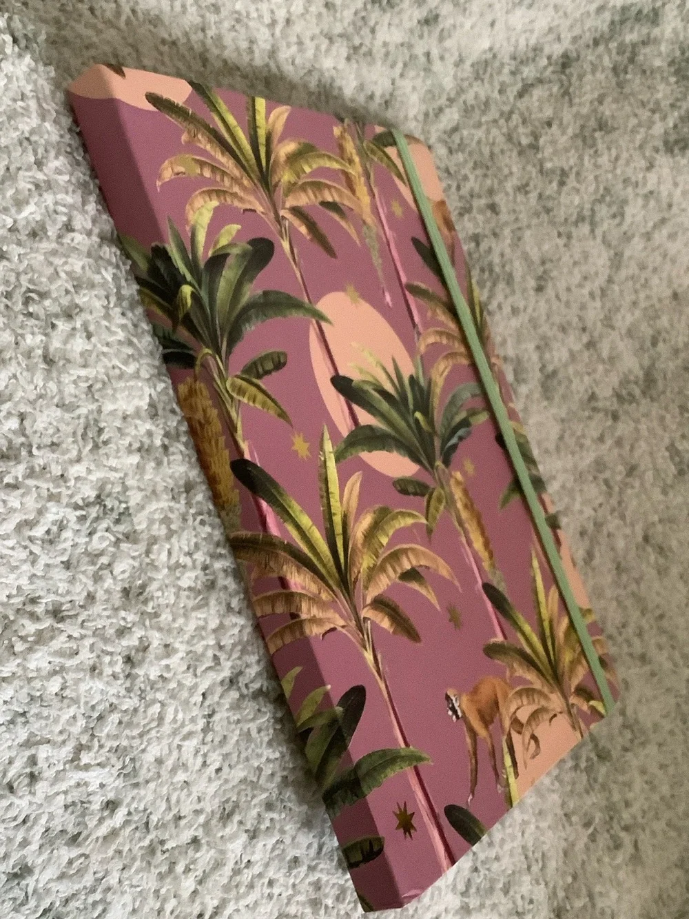 Tropical Monkeys Palm Trees Journal Notebook Bullet Journal NWT 176 dotted pages